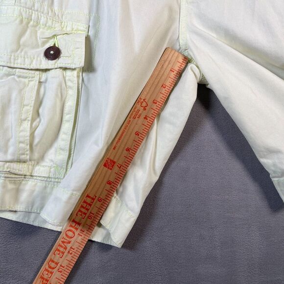 American Eagle Shorts Mens 30 Light Green Cargo Heavy Cotton Outdoor 11" Inseam - Picture 6 of 9